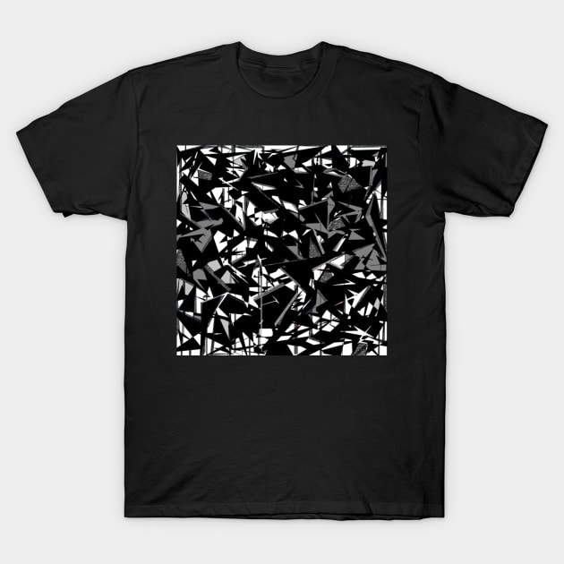 Egnimatic - Black and White Abstract Art, Mug, Tote T-Shirt by DeniseMorgan